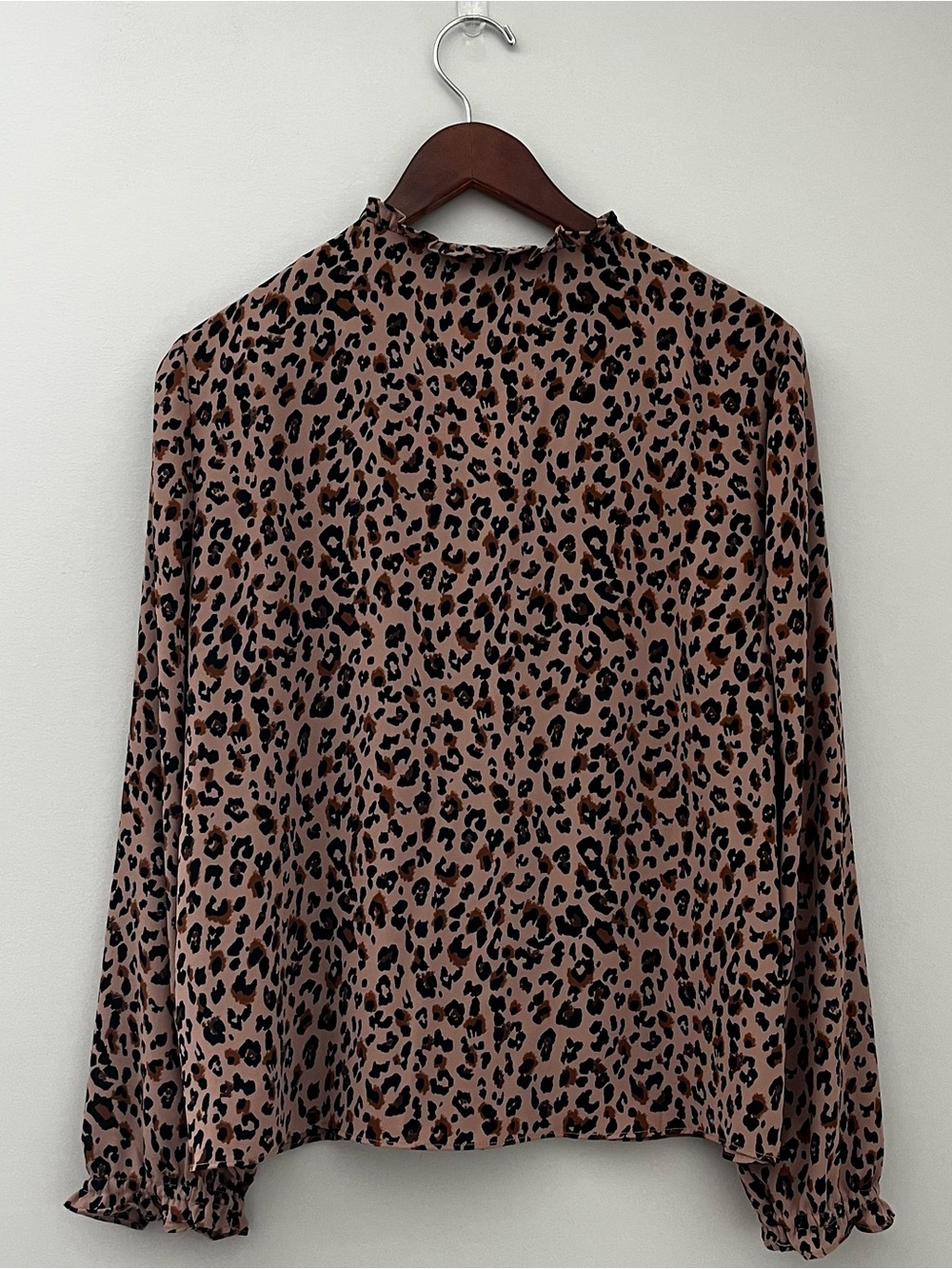 J. Crew Printed Ruffleneck Button Up Top - Picture 5 of 5